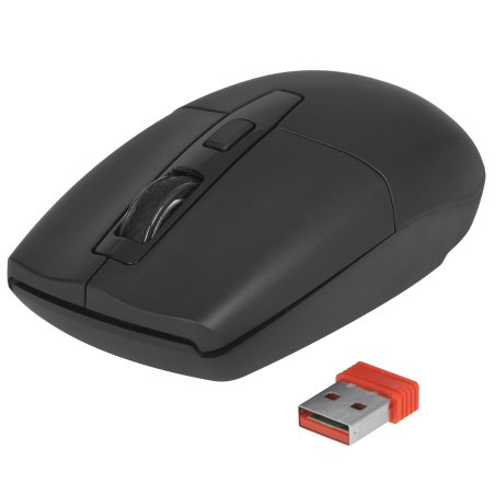 Мышь беспроводная Defender Modern MB-985 черный, 1600 dpi, радиоканал, USB, кнопки - 4