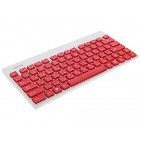Комплект клавиатура+мышь Smartbuy 220349AG беспроводной, USB, 1600 DPI, белый/красный