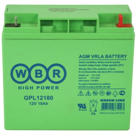 Аккумуляторная батарея WBR GPL 121000 12V 100Ah