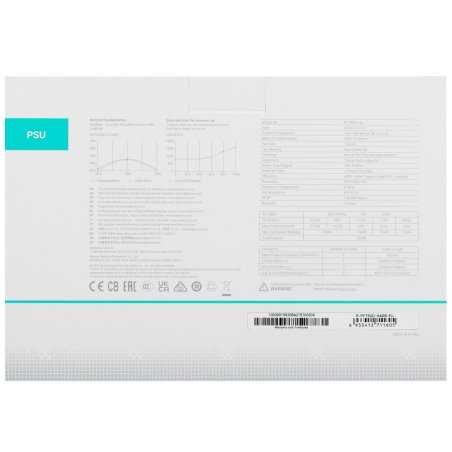 Блок питания Deepcool / GamerStorm PF750, 750Вт, 80 PLUS, 120мм, черный