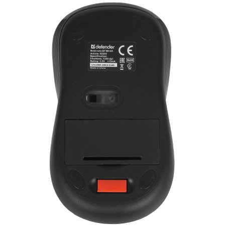 Мышь беспроводная Defender Bit MB-205 черный, 1200 dpi, радиоканал, USB, кнопки - 3