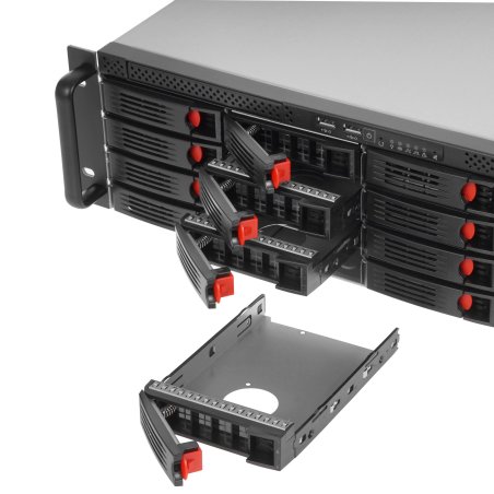 Серверный корпус ExeGate Pro EX281299RUS 3U660-HS16 (RM 19", высота 3U, глубина 660, БП 2U-500ADS,16xHotSwap, USB)