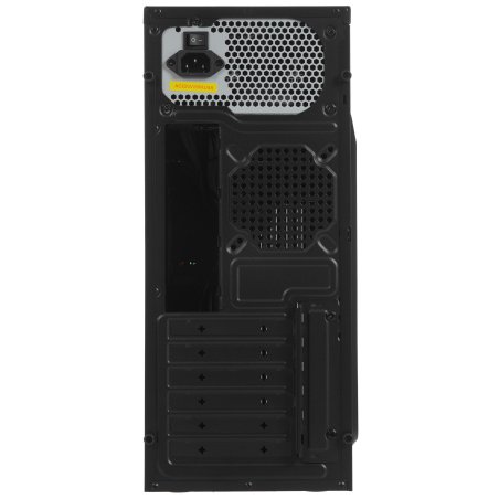 Компьютерный корпус Miditower ExeGate UN-605B-UN600 (ATX, БП UN600 с вент. 12см, 2*USB, аудио, блокировка, черный)