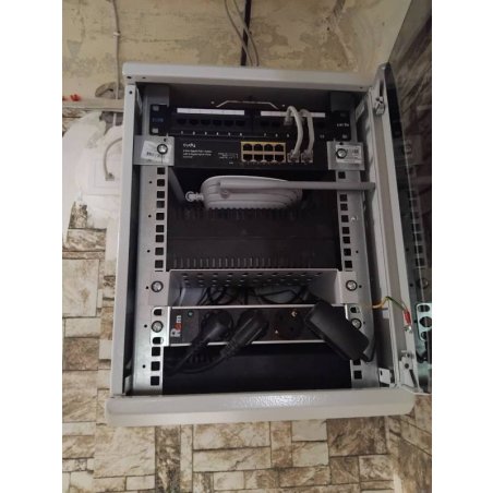 Шкаф телеком. ЦМО настенный 10" 8U, (350х255) (ШРН-8.255-10)