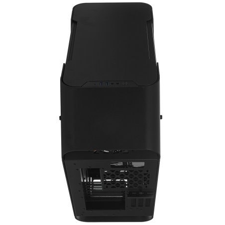 Компьютерный корпус JONSBO TR03-A Black без БП, боковая панель из закаленного стекла, mini-ITX, micro-ATX, ATX, черный