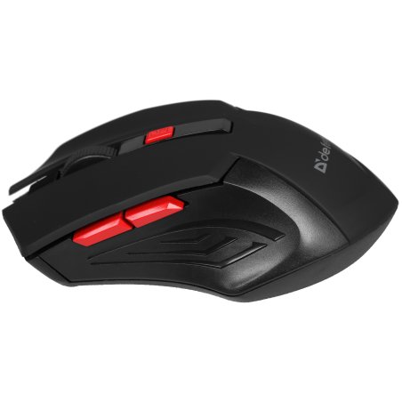 Мышь беспроводная Defender Accura MM-275 красный, 1600 dpi, радиоканал, USB, кнопки - 6