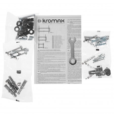 Кронштейн для ТВ KROMAX ULTRA SLIM-102 черный (max VESA 400x400 мм, настенный, max 45 кг) (90652)