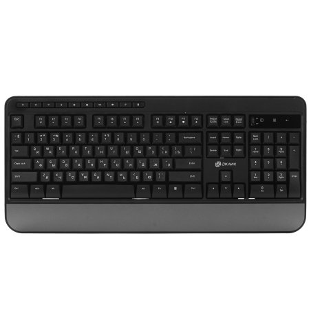Комплект клавиатура + мышь Оклик S290W клав:черный мышь:черный USB беспроводная Multimedia (351701)