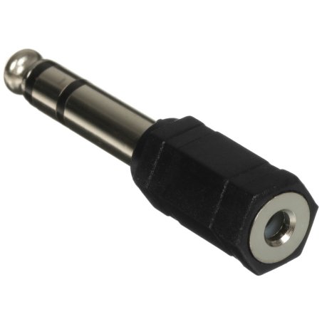 Переходник аудио стерео VCOM CA546 6.35мм M (штекер) --> 3.5мм F (гнездо)