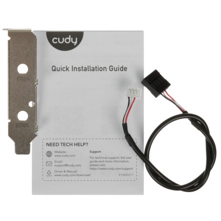 Сетевой адаптер Wi-Fi + Bluetooth Cudy WE3000 AX3000 PCI Express (ант.внеш.съем) 2ант.