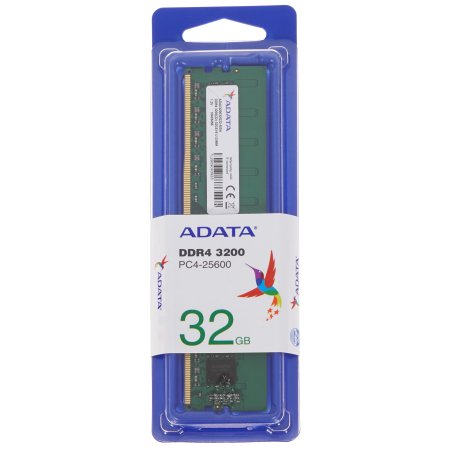 Оперативная память ADATA, DDR4, 32Gb (1x32 Gb), 3200 MHz, CL22, DIMM