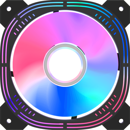 Вентилятор для корпуса Formula Nulight 12BK RGb 120х120x25 черный 3-pin 4-pin (Molex) 19.06дБ (NULIGHT 12BK FR) Ret