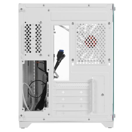 Компьютерный корпус Ginzzu V450 RGb белый CRC6 FAN12CM RGb*3