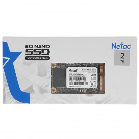 Накопитель SSD Netac N5M, 2048GB, mSATA, R/W 545/500