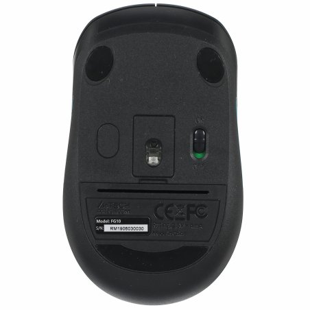 Мышь беспроводная A4Tech Fstyler FG10 черный/синий, 2000 dpi, радиоканал, USB, кнопки - 4