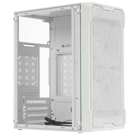 Компьютерный корпус Оклик OCC-MN302F белый без БП mATX 1xUSB 2.0 1xUSB 3.0 audio