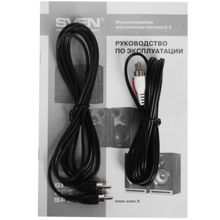 Колонки Sven SPS-614 2.0 (2x20W, Bluetooth, дерево, black)