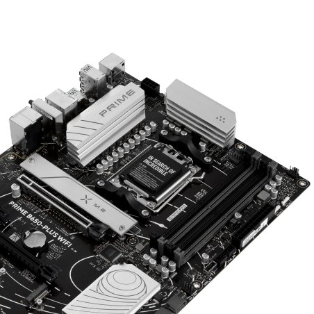 Материнская плата ASUS PRIME B650-PLUS WIFI, AM5, AMD B650, 4xDDR5, 4xSATA, 2xM.2, 1xPCIe 4.0 x16, 2xPCIe 4.0 x1, 1xDP, 1xHDMI, 1x2.5Gb LAN, Wi-Fi 6E, Bluetooth 5.3, 4xUSB-A 10Gbps, 2xUSB-A 5Gbps, 2xUSB-A 2.0, 5x3.5 мм, 7.1, ATX