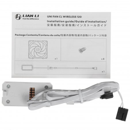 Вентилятор для корпуса Lian-Li Uni Fan CL Wireless 120 ARGB 124х120x28 белый 4-pin 29.8дБ (G99.12CL1W1W.R0) Ret