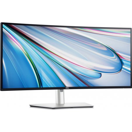 Монитор 34" Dell UltraSharp U3425WE IPS 3440x1440, 120 Гц, 4 мс, 21:9, 300 кд/м², HDMI 2.1, DP 1.4, Thunderbolt 4, 3xUSB-C, USB Hub (5x USB 3.0), Ethernet, 3.5 мм, динамики (2x5 Вт), изогнутый, черный и серебристый