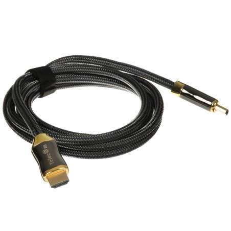 Кабель HDMI 19M/M,ver. 2.1, 8K@60 Hz 2m метал разъемы, нейлоновая оплетка Telecom <TCG300-2M>