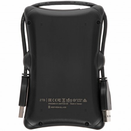 Внешний HDD 2.5" Silicon Power Armor A30, 2TB, USB 3.2 Gen 1 Type-A, 5400 rpm, черный