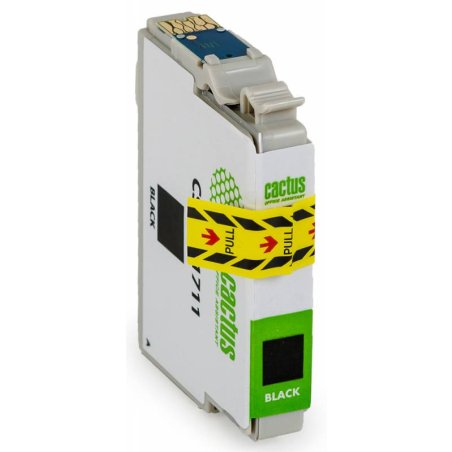 Картридж струйный Cactus CS-EPT1711 черный (14,6 мл) для Epson Expression Home XP-33/103/203/207/303/306/403/406