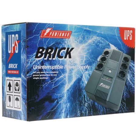 Источник бесперебойного питания Powerman BRICK 800 черный