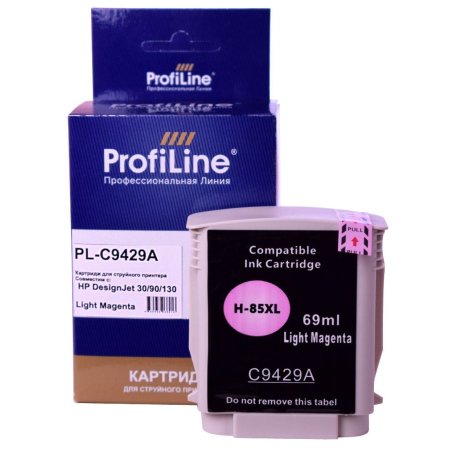 Картридж струйный ProfiLine PL-C9429A (№85) для принтеров HP DesignJet 30/90/130 с чернилами Light Magenta