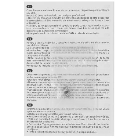 Накопитель SSD Netac NV3000, 1Tb, PCIe 3.0 x4, M.2 2280, NVMe, R/W 3100/2100