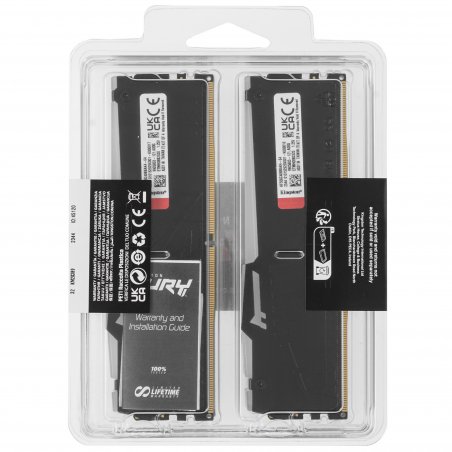 Оперативная память Kingston DDR5 DIMM FURY Beast Black EXPO RGb 16Gb, 6800Mhz, KF568C34BBEA-16 CL34, с радиатором Kingston