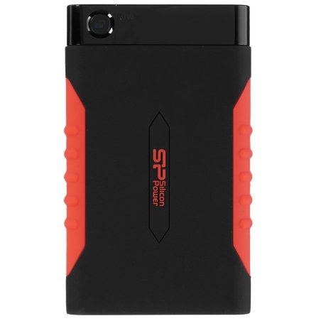 Внешний HDD 2.5" Silicon Power Armor A15, 2TB, USB 3.2 Gen 1 Type-A, 5400 rpm, черно-красный