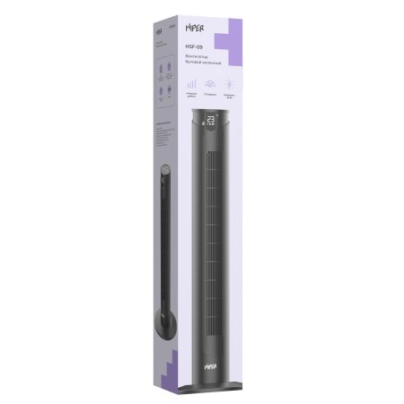 Подставка для ноутбука охлаждающая HIPER VIENTO /1 вентилятор/800 об.в мин/23 дБ/ 2xUSB2.0/ 5 углов наклона/RGb-подсветка/черный (CP-A1)