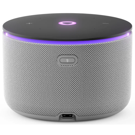 Умная колонка Яндекс Станция Мини 3 Про с Алисой, Zigbee, серый, YNDX-00059GRY