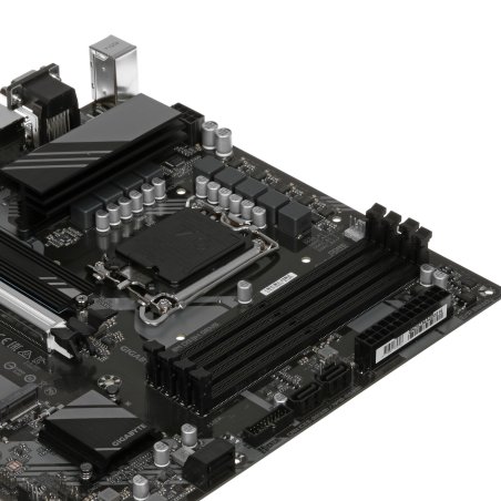 Материнская плата Gigabyte B760M DS3H GEN5 Soc-1700 Intel B760 4xDDR5 mATX AC`97 8ch(7.1) 2.5Gg RAID+VGA+HDMI+DP