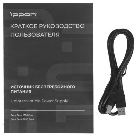 Источник бесперебойного питания Ippon Back Basic 1500 Euro 900Вт 1500ВА черный