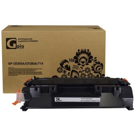 Картридж лазерный GalaPrint GP-CE505A/CF280A/719 черный (2300 стр.) для HP LaserJet P2030/P2035/P2050/P2055/P2055D/P2055DN/Pro 400/M401/425/Canon LBP 6300dn/6650dn/MF5840dn/5880dn/MF5940