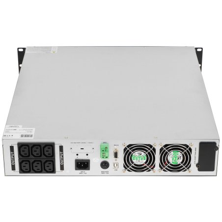 Источник бесперебойного питания On-line ExeGate EP285647RUS PowerExpert ULS-2000.LCD.AVR.C13.USB.RS232.SNMP.2U 2000VA/2000W, On-Line, PF=1, LCD, 6*IEC-C13, RS232, USB, SNMP-slot, Rackmount 2U/Tower, черный