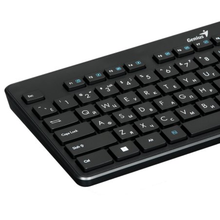 Клавиатура проводная Genius LuxeMate 110, USB, черный