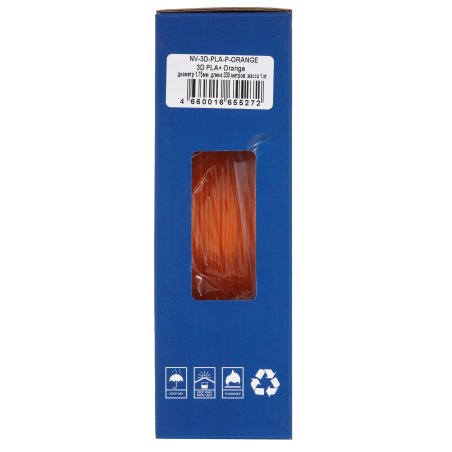 Филамент NVPrint PLA+ Orange для 3D печати диаметр 1.75мм длина 330 метров масса 1 кг