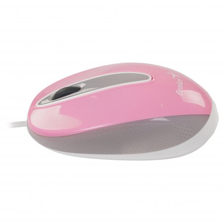 Мышь проводная Genius DX-Mini розовый, 1000 dpi, USB, кнопки - 3