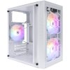 Компьютерный корпус 1STPLAYER FIREBASE X1 белый/mATX/3x120мм LED fans/X1-WH-3F1-W