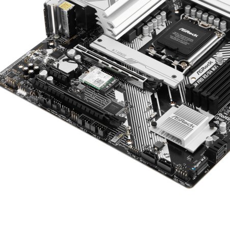 Материнская плата ASRock B760M Pro RS, Micro-ATX, LGA 1700, Intel B760, 4xDDR5, 4xSATA, 3xM.2, 1xPCI-E 5.0 x16, 1xPCI-E 3.0 x4, 1xHDMI, 1xDP, 1x 2.5Gb LAN, 3xUSB 3.2 Gen 1, 2xUSB 2.0, 3x3.5 мм, 7.1, ATX