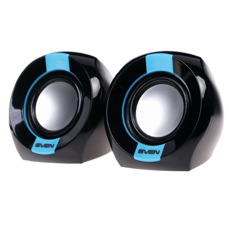 Акустическая система Sven 150 2.0 черный/синий 5Вт