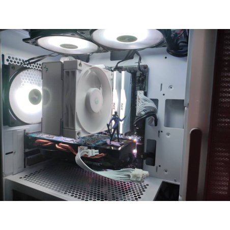 Оперативная память XPG Spectrix D50 RGb, DDR4, 16Gb (1x16Gb), 3200MHz, CL16, DIMM, с радиатором, RGb, белый