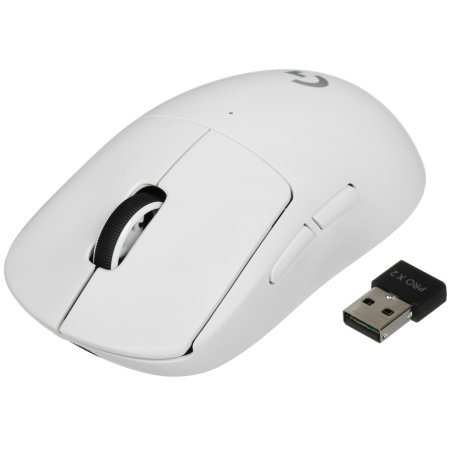 Мышь беспроводная Logitech G PRO X SUPERLIGHT 2 белый, 32000 dpi, радиоканал, USB, кнопки - 5
