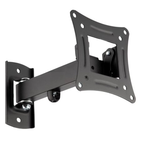 Кронштейн для телевизора Rexant серия HOME 10"-27" дюймов, наклонно-поворотный одно колено