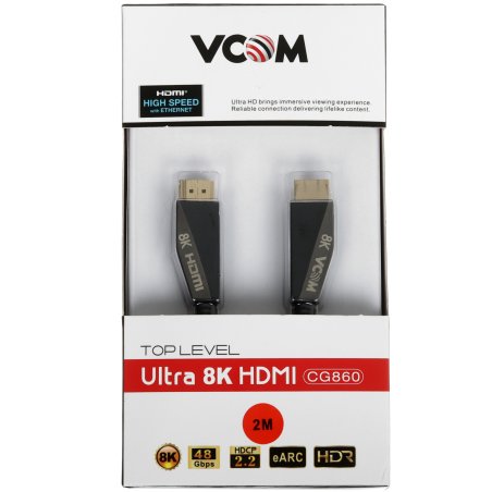 Кабель HDMI 19M/M,ver. 2.1, 8K@60 Hz 2m VCOM <CG860-2M>