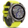 Умные часы Garmin Fenix 8 Solar Sapphire, 1.6" AMOLED, Wi-Fi, Bluetooth, NFC, 100м, серый / желтый