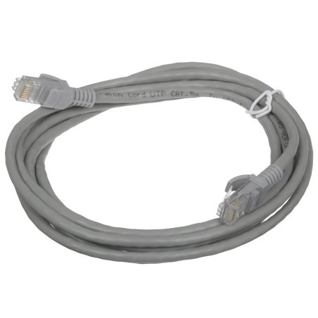 Патч-корд ExeGate UTP-RJ45-RJ45-5e-CU-3M-GY, UTP, cat.5e, 3м, медь, серый